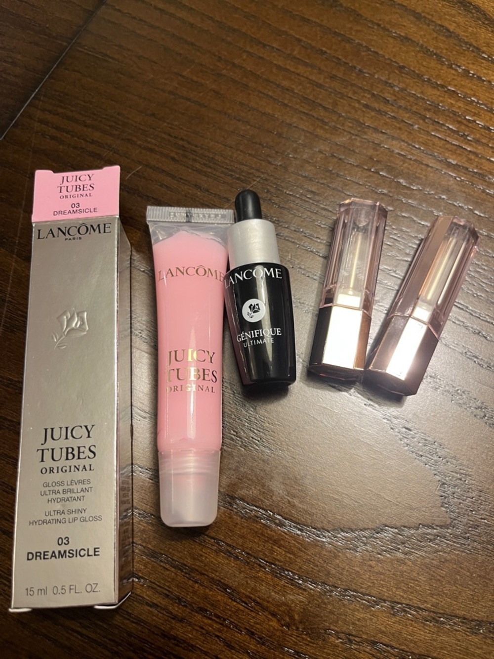 Lancôme Juicy Tubes, Sample Lipstick Duo & Sample Génifique Serum